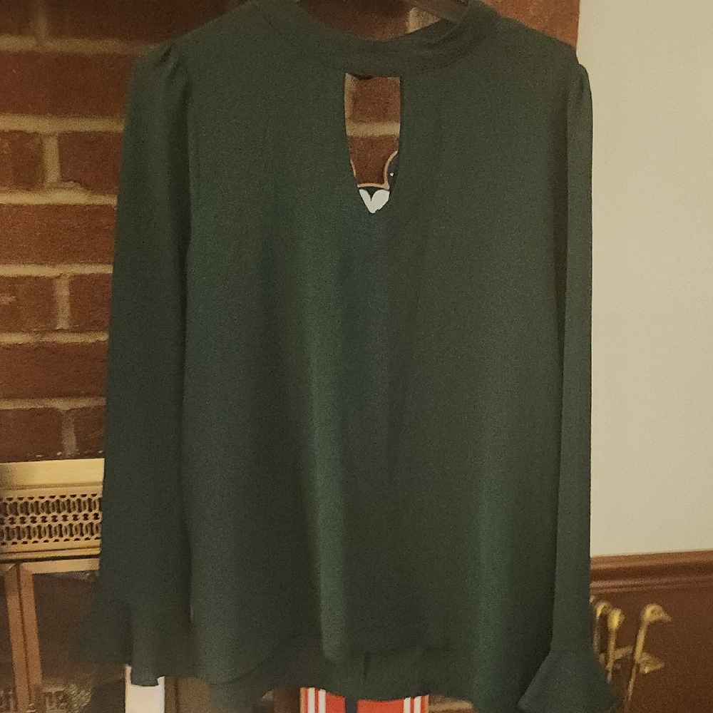 JODIFL Forest Green Blouse